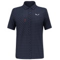 Salewa Wanderhemd Puez Dry'Ton Kurzarm (4-Wege-Stretch) navyblau Herren
