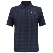 Salewa Wanderhemd Puez Dry'Ton Kurzarm (4-Wege-Stretch) navyblau Herren