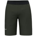 Salewa Trekking-Wanderhose Puez 4 Short (4-Wege-Stretch) kurz olivegrün Herren