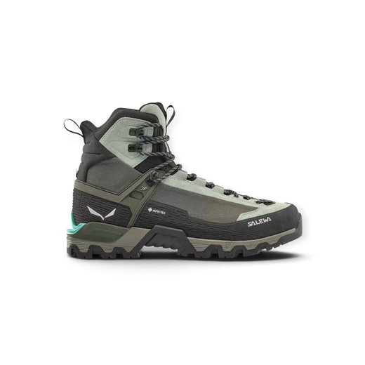 Salewa Wanderschuhe MTN Trainer 3 Tech Mid GTX (Exkursions-Bergstiefel, Veloursleder, wasserdicht) mintgrün/grün Damen