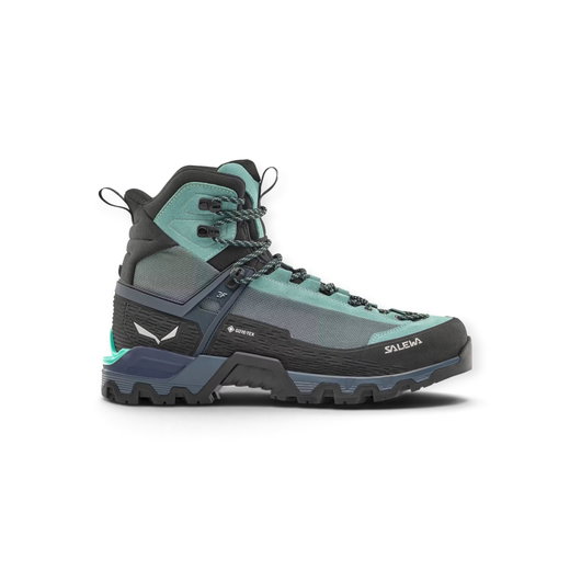 Salewa Wanderschuhe MTN Trainer 3 Tech Mid GTX (Exkursions-Bergstiefel, Veloursleder, wasserdicht) orionblau/schwarz Damen