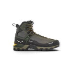 Salewa Wanderschuhe MTN Trainer 3 Tech Mid GTX (Exkursions-Bergstiefel, Veloursleder, wasserdicht) khakigrün/schwarz Herren