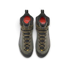 Salewa Wanderschuhe MTN Trainer 3 Tech Mid GTX (Exkursions-Bergstiefel, Veloursleder, wasserdicht) khakigrün/schwarz Herren