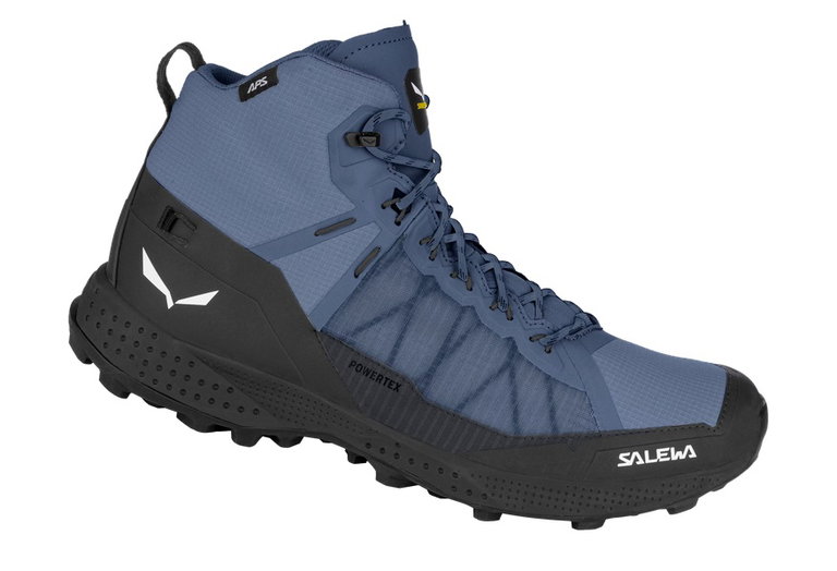 Salewa Wanderschuhe Pedroc Pro Mid PTX (Powertex) - Speed-Hiking, Travel, wasserdicht - blau Herren