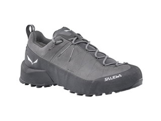Salewa Wanderschuhe Wildfire Leather 2 GTX (Zustieg, Nubukleder, wasserdicht) grau/schwarz Herren