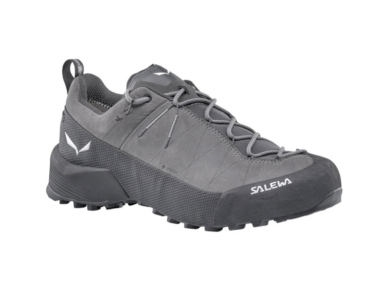 Salewa Wanderschuhe Wildfire Leather 2 GTX (Zustieg, Nubukleder, wasserdicht) grau/schwarz Herren