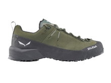 Salewa Wanderschuhe Wildfire Leather 2 GTX (Zustieg, Nubukleder, wasserdicht) grün/schwarz Herren