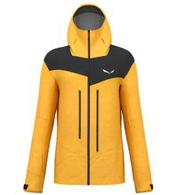 Salewa Wander-Winterjacke Ortles 3L Powertex (3-Lagen-Hardshell, wasser- und winddicht) gelb Herren