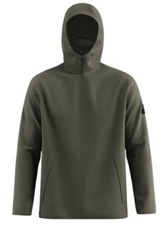 Salewa Wolljacke Fanes Sarner Full-Zip (aus alpinem Wollstrick, warm) dunkelgrün melange Herren