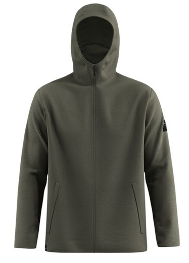 Salewa Wolljacke Fanes Sarner Full-Zip (aus alpinem Wollstrick, warm) dunkelgrün melange Herren