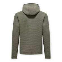 Salewa Fanes Sarner Full-Zip Wool Jacket (made from alpine wool knit, warm) dark green melange men's