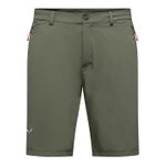 Salewa Softshell-Wanderhose Puez Talveno DST (4-Wege-Stretch, schnelltrocknend) kurz fadded grün Herren