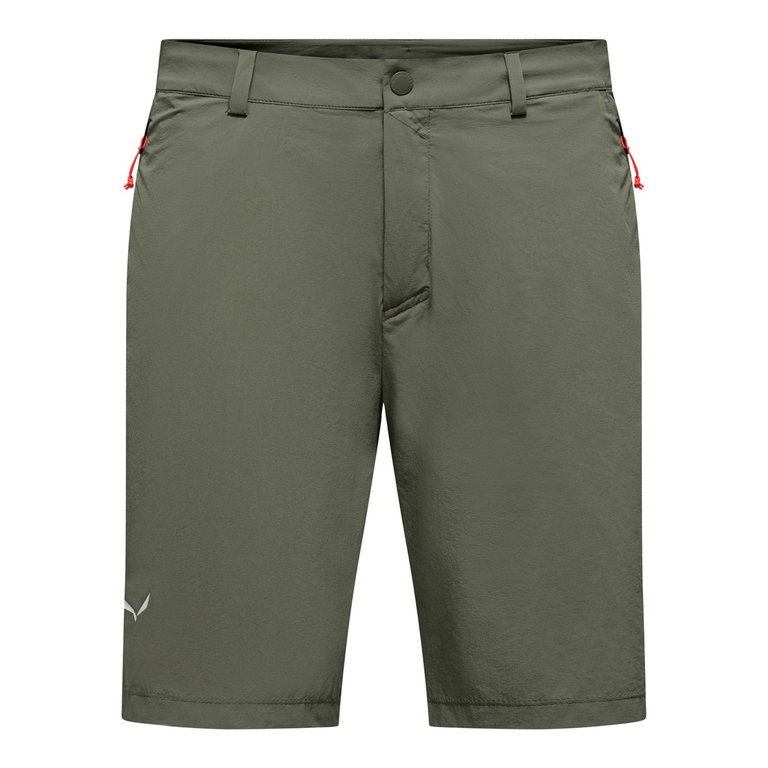 Salewa Softshell-Wanderhose Puez Talveno DST (4-Wege-Stretch, schnelltrocknend) kurz fadded grün Herren