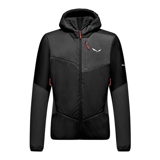 Salewa Winterjacke Ortles Hybrid TirolWool® Air (warm, atmungsaktiv, Thermoregulation) schwarz Herren