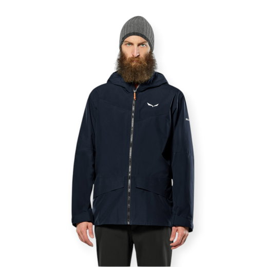Salewa Wander-Hardshelljacke Puez GTX 2L EPE (wasserdicht, winddicht) navyblau Herren