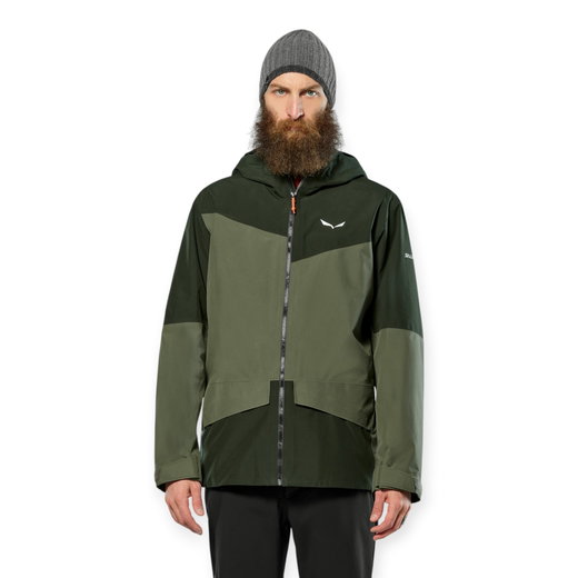 Salewa Wander-Hardshelljacke Puez GTX 2L EPE (wasserdicht, winddicht) dunkelgrün/olive Herren