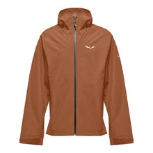Salewa Trekking-Wanderjacke Puez Powertex (2,5-Lagen Hardshelljacke, wind- und wasserdicht) braun Herren