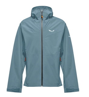 Salewa Trekking Hiking Jacket Puez Powertex (2.5-layer Hardshell Jacket, windproof and waterproof) willow blue men's