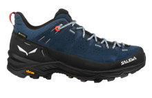 Salewa Wanderschuhe Alp Trainer 2 GTX (Alpine, Wildleder, wasserdicht) denimblau/schwarz Damen
