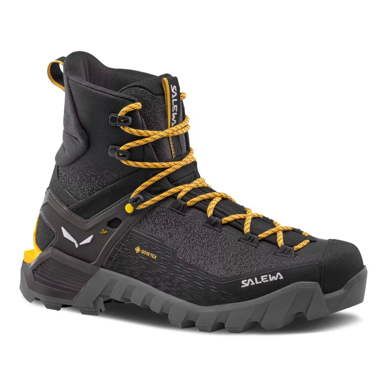Salewa buty trekkingowe Ortles 2 Mid GTX (wspinaczka, wodoodporne) czarne/asfaltowo-szare męskie