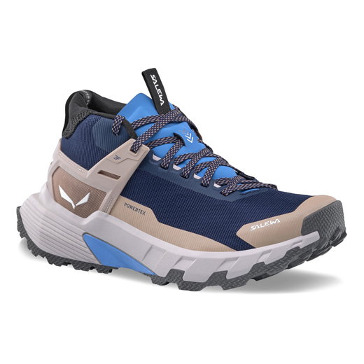 Salewa Wanderschuhe Pedroc 2 MID PTX (Speed-Hiking, wasserdicht) navyblau/sand Damen