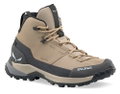 Salewa Wanderschuhe Puez Leather Mid Powertex (Trekking, Nubukleder, wasserdicht) sandbraun/onyx Damen