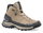 Salewa Wanderschuhe Puez Leather Mid Powertex (Trekking, Nubukleder, wasserdicht) sandbraun/onyx Damen