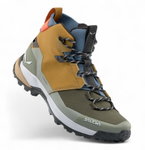Salewa Wanderschuhe Puez 2 Mid PTX (Trekking, wasserdicht) gold/grün Herren