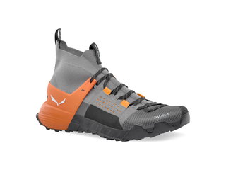 Salewa Wanderschuhe Wildfire NXT Knit (Zustieg, 3F System) grau/schwarz/orange Herren