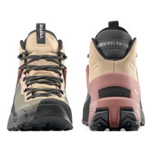 Salewa Wanderschuhe Wildfire NXT MID GTX (Zustieg/Speed-Hiking, wasserdicht) beige/rot/grau Damen