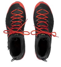 Salewa Wanderschuhe Ortles Light MID Powertex (Winterwanderung/Trekking, wasserdicht) schwarz/rot Herren