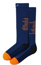 Salewa Trekkingsocke Crew Ortles Dolomites (Merinowolle, strapazierfähig, warm) elektrikblau - 1 Paar