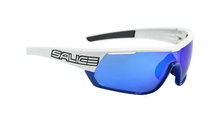 Salice Sonnenbrille Radbrille 016RW (Glasscheibe: Hydrophobic RW Blau) weiss/blau