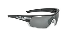 Salice Sonnenbrille Radbrille 016RWP Polarisiert (Glasscheibe: Hydrophobic Polarflex RWP Schwarz) schwarz/weiss