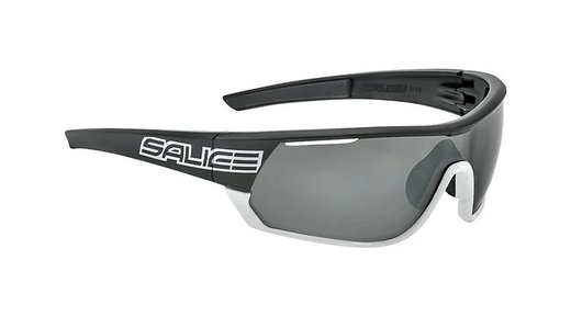 Salice Sonnenbrille Radbrille 016RWP Polarisiert (Glasscheibe: Hydrophobic Polarflex RWP Schwarz) schwarz/weiss