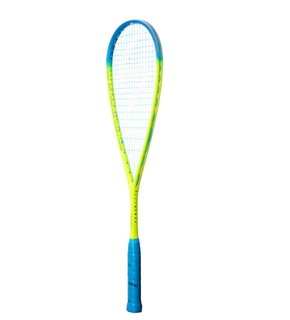 Salming Squashschläger Cannone PowerLite 148g/sehr kopflastig gelb/cyan - besaitet -