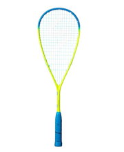 Salming squash racket Cannone PowerLite 148g/very head-heavy yellow/cyan - strung -