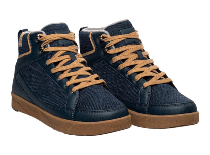 Saola Buty zimowe Machu Waterproof (wodoodporne, ocieplane polarem) granatowe męskie