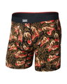 SAXX Boxershorts Vibe Xtra Soft Comfort Boxer Brief Fly Drache schwarz/rot Herren - 1 Stück