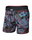 SAXX Boxershorts Vibe Xtra Soft Comfort Boxer Brief Fly Blätter blau/schwarz Herren - 1 Stück