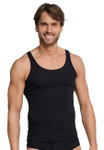 Schiesser Underwear Undershirt Original Fine Ribbed Black Men