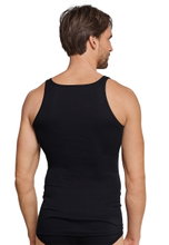 Schiesser Unterwäsche Unterhemd Original Feinripp schwarz Herren