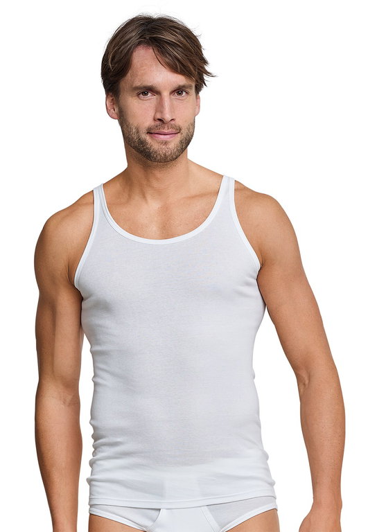 Schiesser Undershirt Original Fine Ribbed White Men
