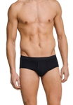 Schiesser Sports Brief Original Fine Rib with Fly Black Men