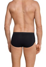 Schiesser Sportslip Original Feinripp mit Eingriff schwarz Herren