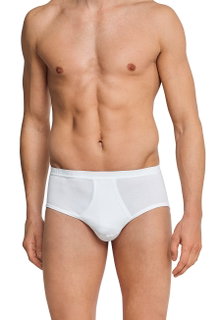 Schiesser Sports Briefs Original Fine Rib with Fly white Men