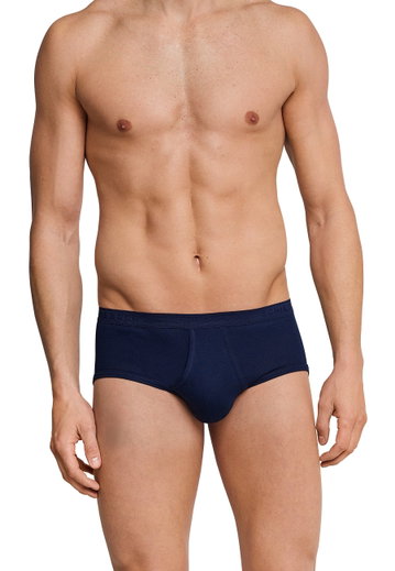 Schiesser Sportslip Original Feinripp z wejściem granatowy Mężczyźni