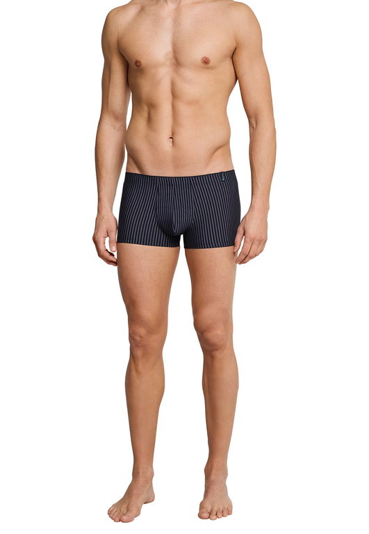 Schiesser Boxershorts Long Life Soft 149047 blau/schwarz gestreift Herren - 1 Stück