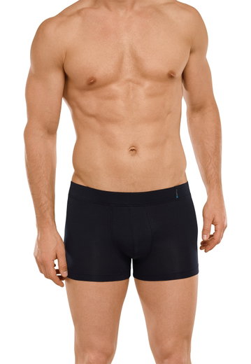 Schiesser Boxershorts Long Life Soft Unterwäsche blauschwarz Herren