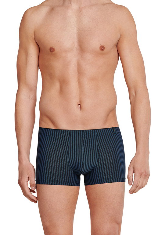 Schiesser Boxershorts Long Life Soft 149047 navyblau/schwarz gestreift Herren - 1 Stück